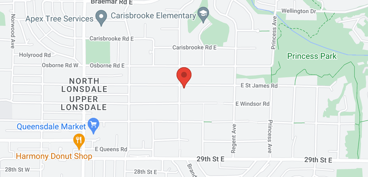 map of 415 E ST. JAMES ROAD